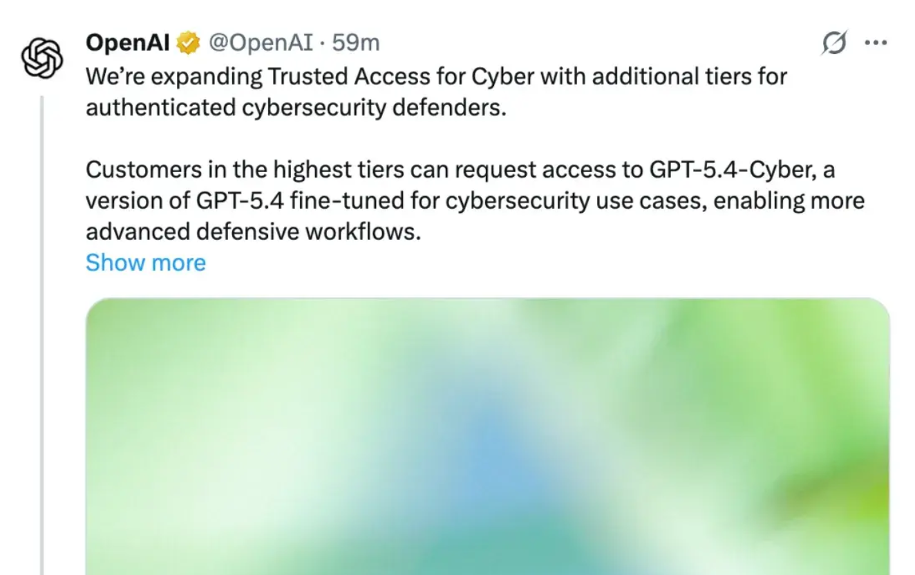 OpenAI为何上线GPT-5.4-Cyber